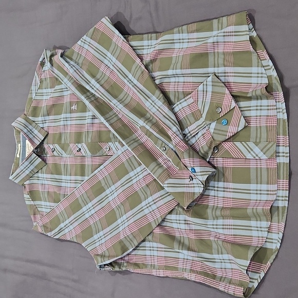 Original Penguin Green LS Button-Up - 2XL - Like New - Picture 2 of 4